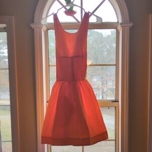 Vibrant Orange Sleeveless Dress